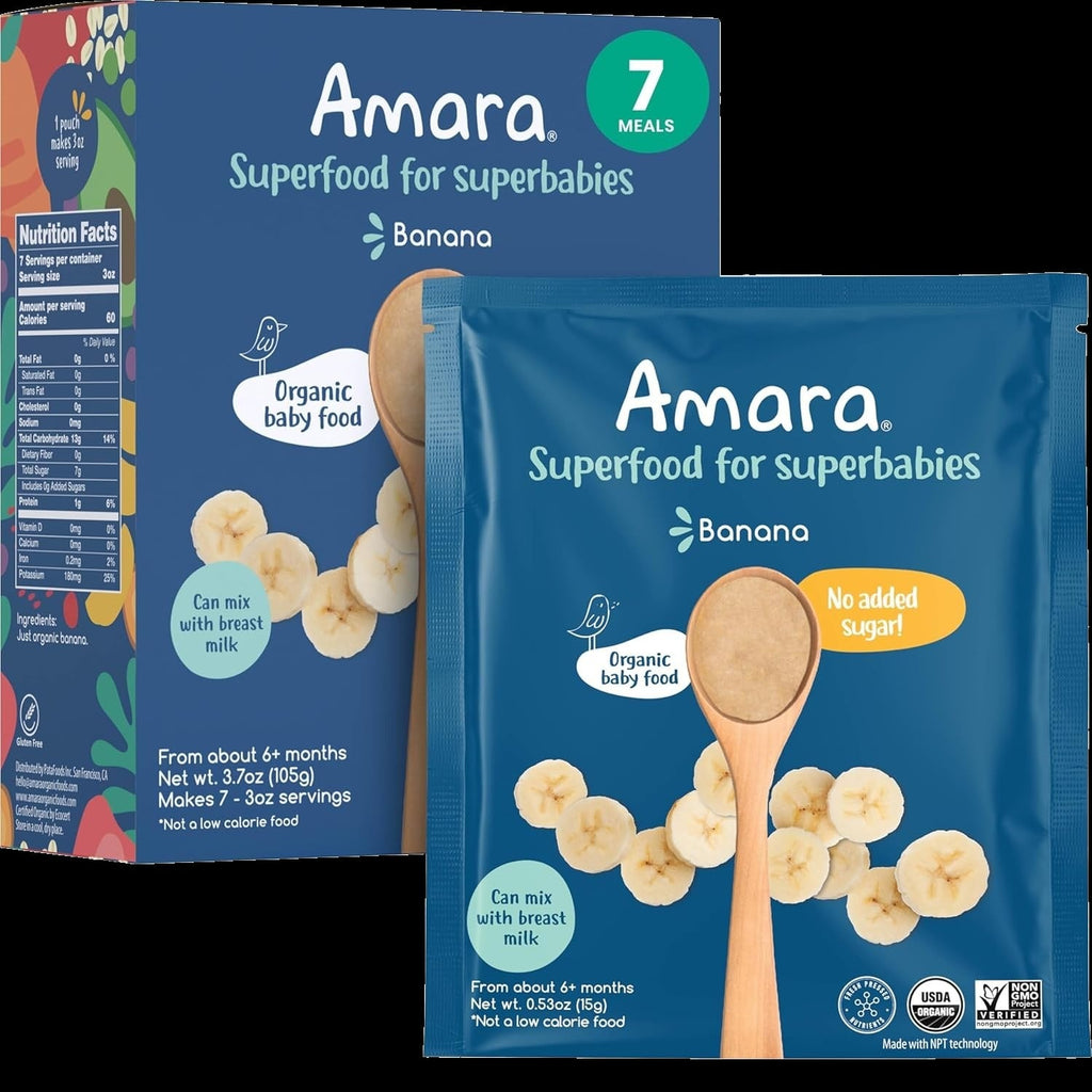 Banana Baby Food (7 Pouches)