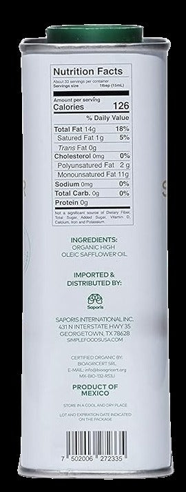 Organic Safflower Oil