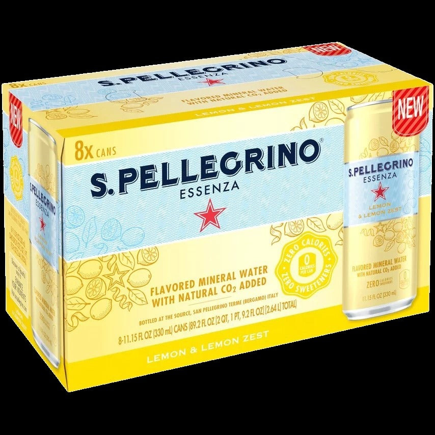 Essenza Lemon & Lemon Zest Flavored Water (8 Pack)
