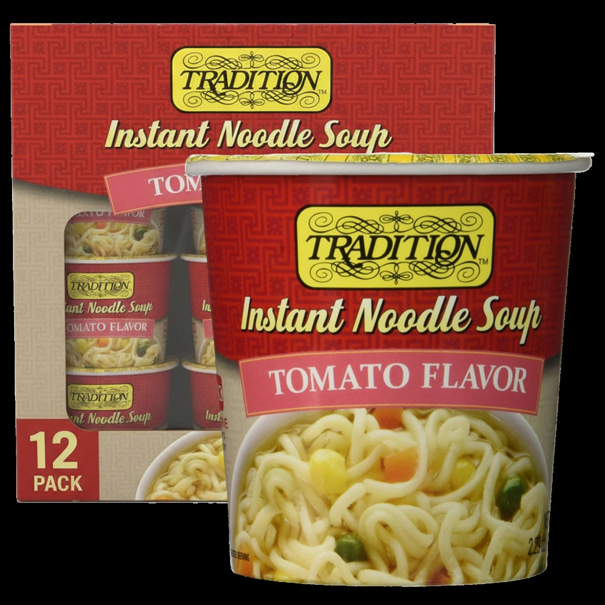 Instant Noodle Soup - Tomato Flavor (12 Pack)