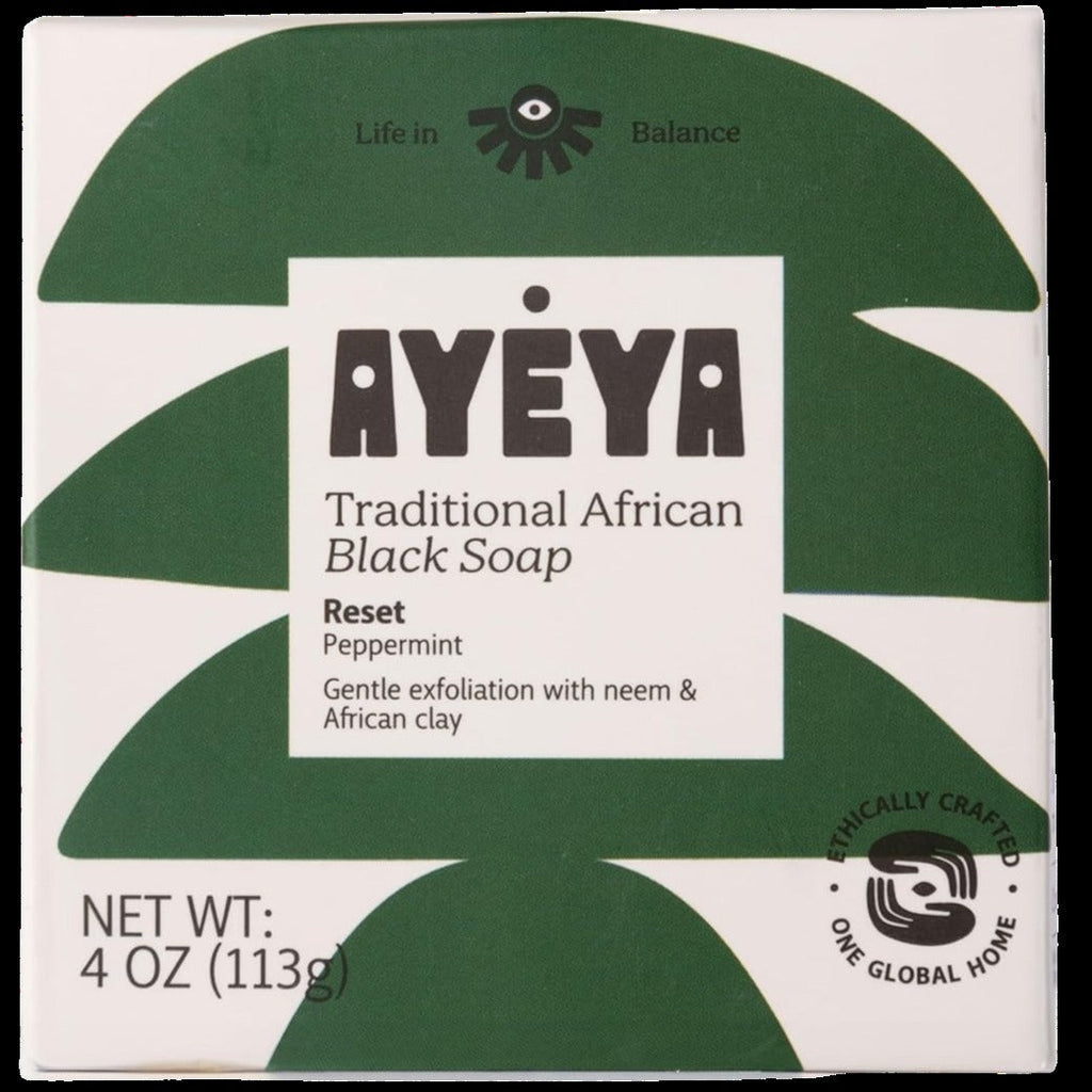 Traditional African Black Soap Bar - Reset