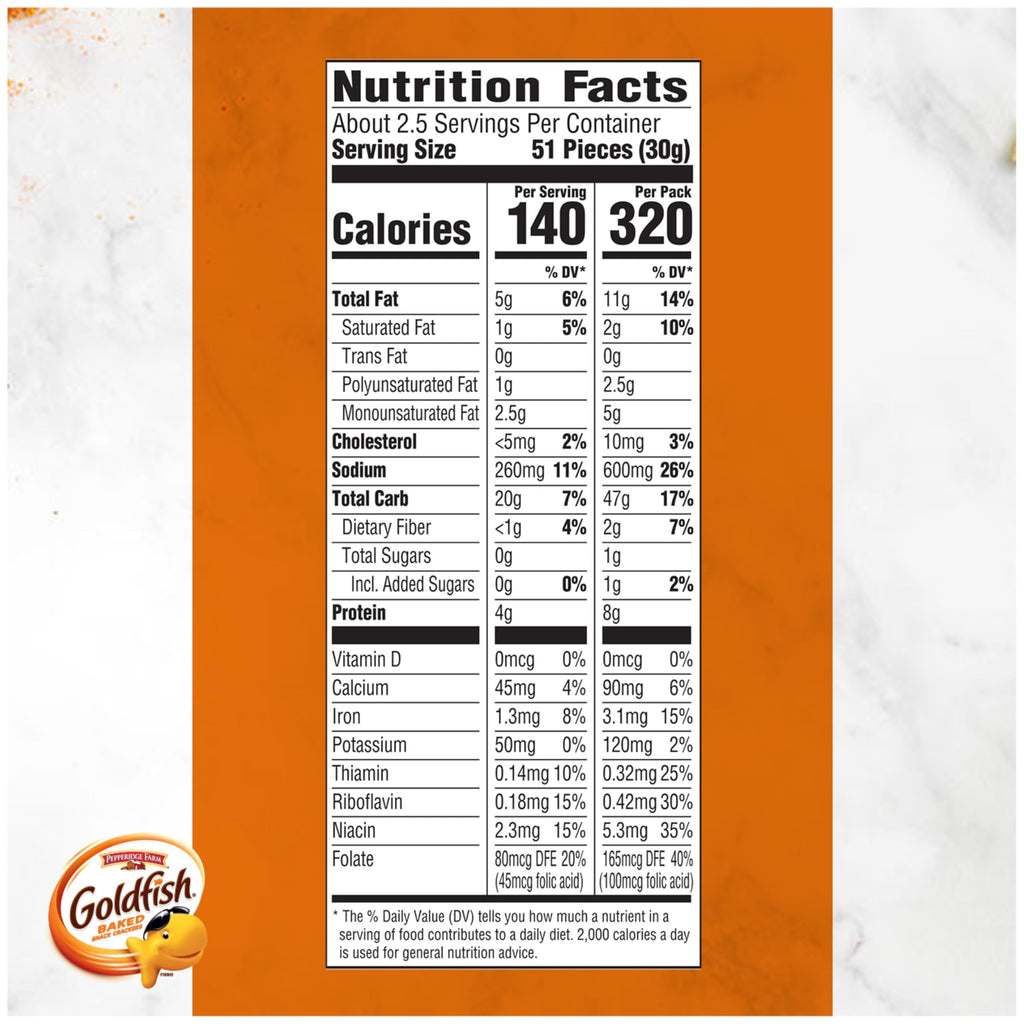 Pepperidge Farm Goldfish Snack Crackers, Flavor Blasted Xtra Cheddar