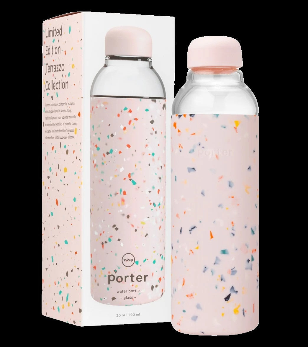 20oz Water Bottle - Terrazzo Blush