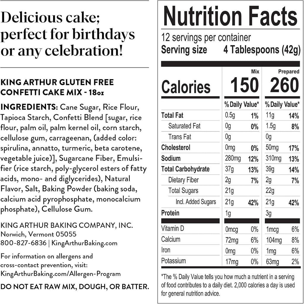 Gluten-Free Confetti Cake Mix