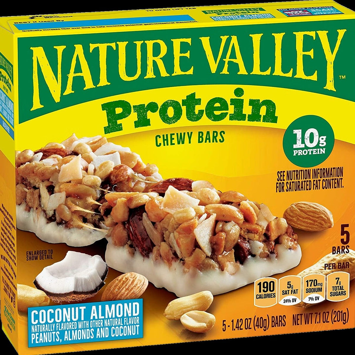Coconut Almond Chewy Protein Bars (5 CT)