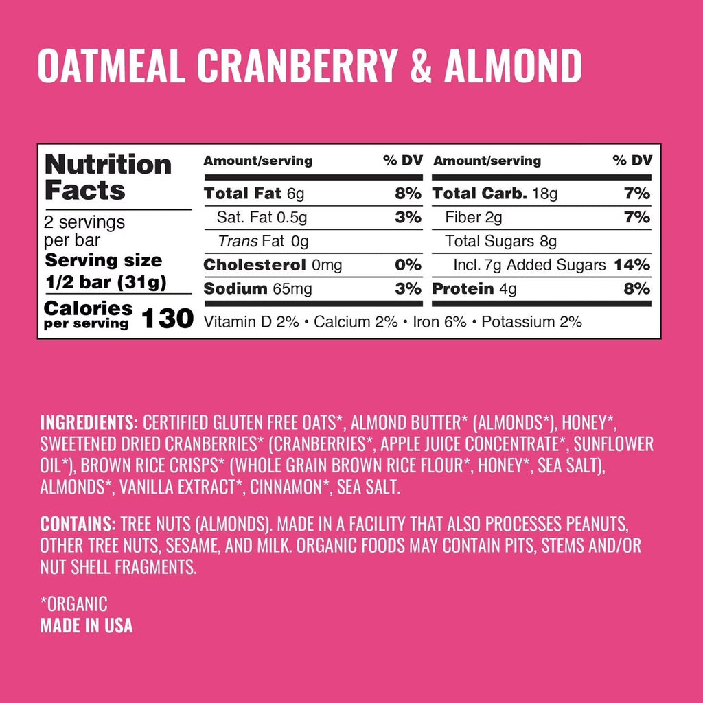 Oatmeal Cranberry Almond (12 CT)
