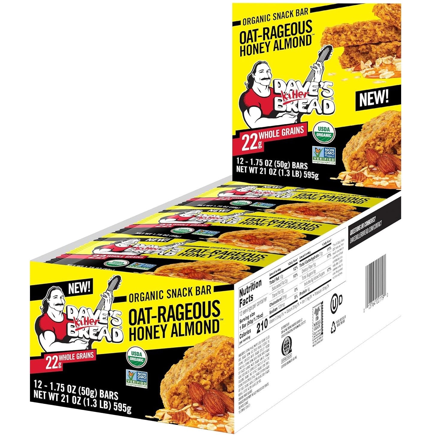 Honey Almond Oat-Rageous Bar (12CT)