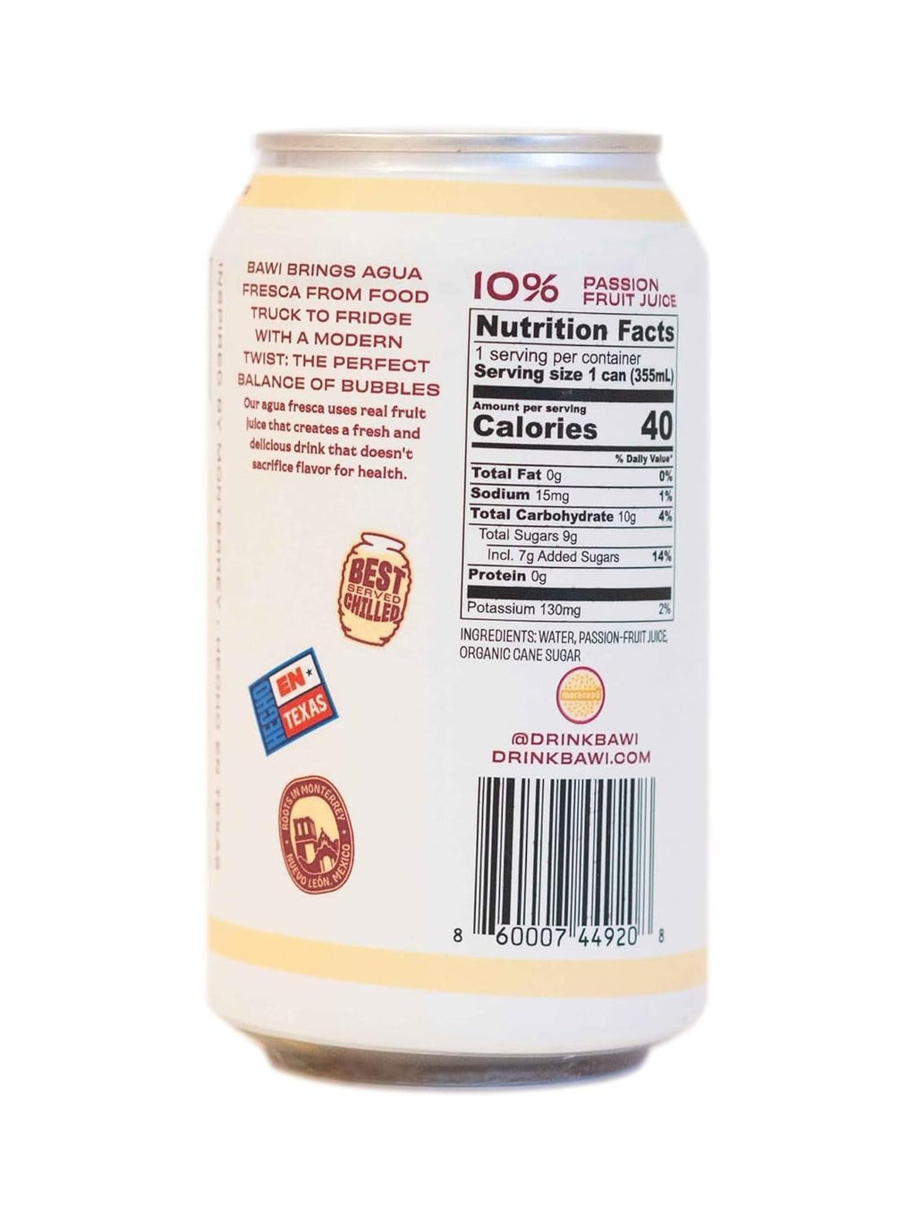 Sparkling Agua Fresca Maracuya - Passionfruit (4 Pack)
