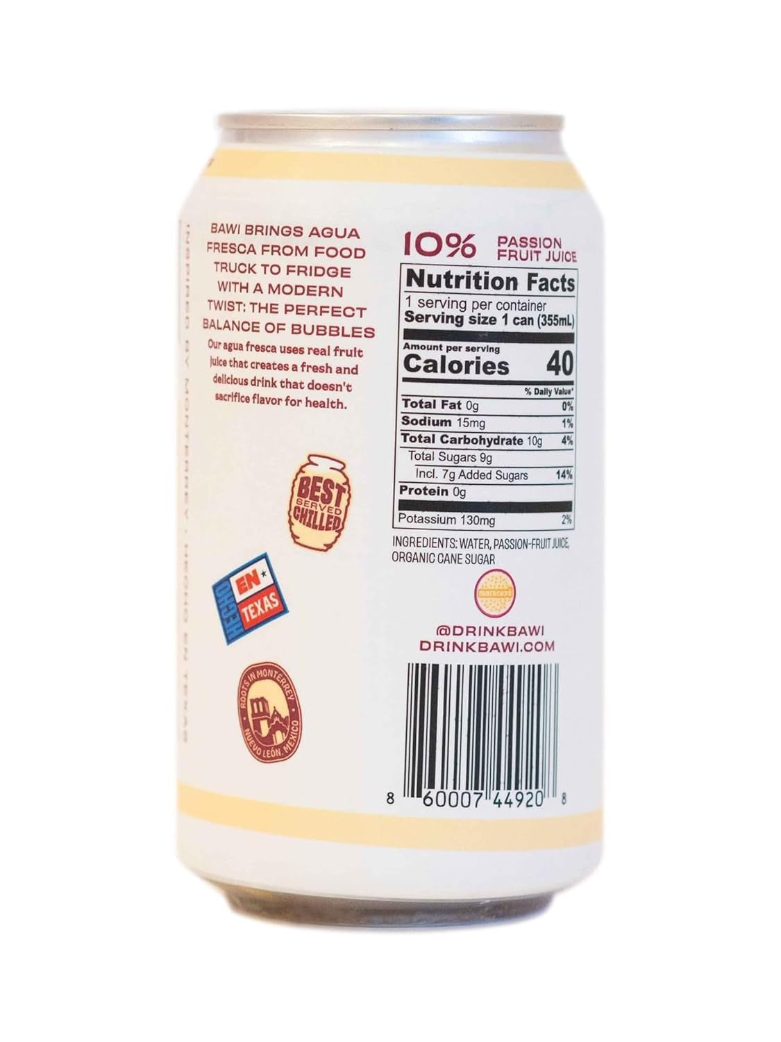 Sparkling Agua Fresca Maracuya - Passionfruit (4 Pack)