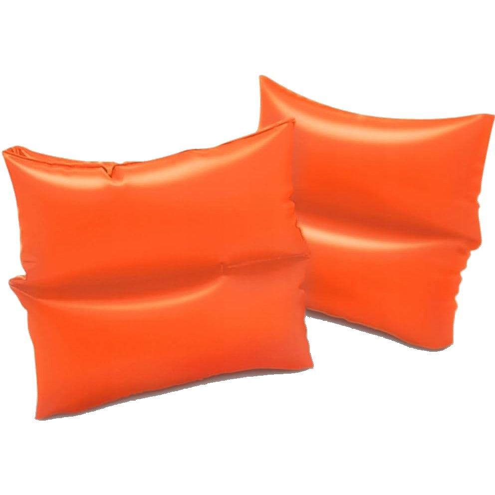 Orange Inflatable Arm Bands Swimming Aid