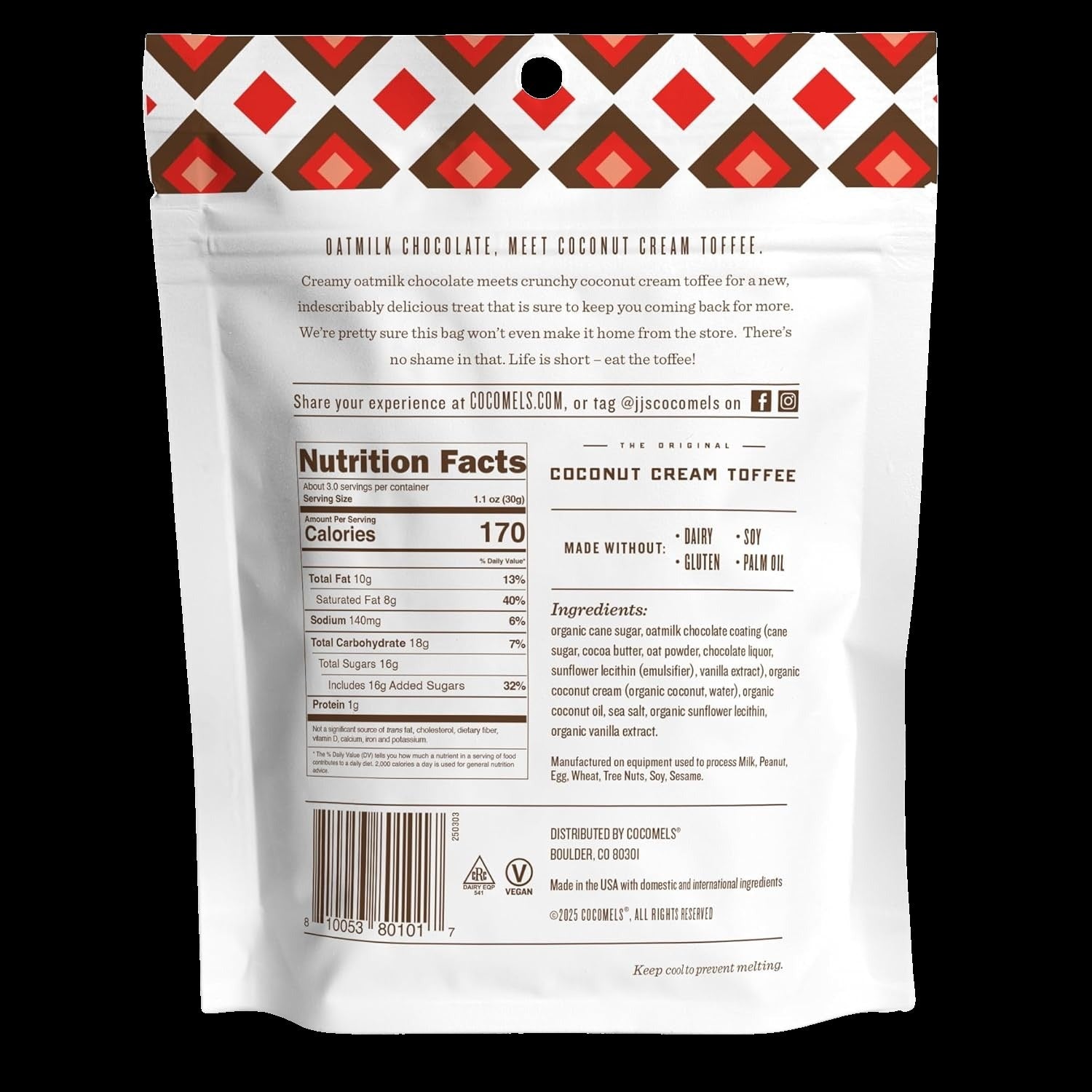 Toffee Bark Oatmilk Chocolate