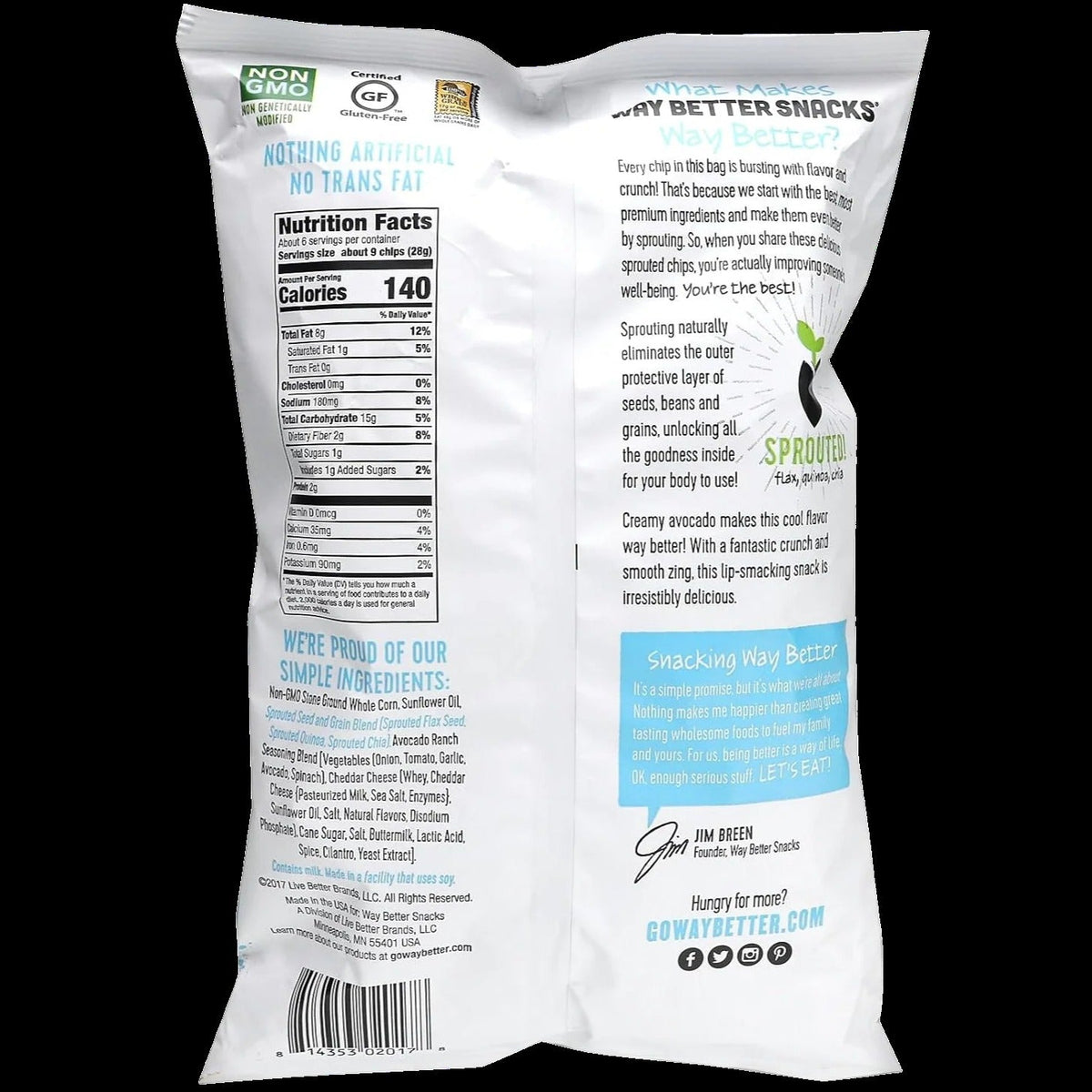 Avocado Ranch Tortilla Chips