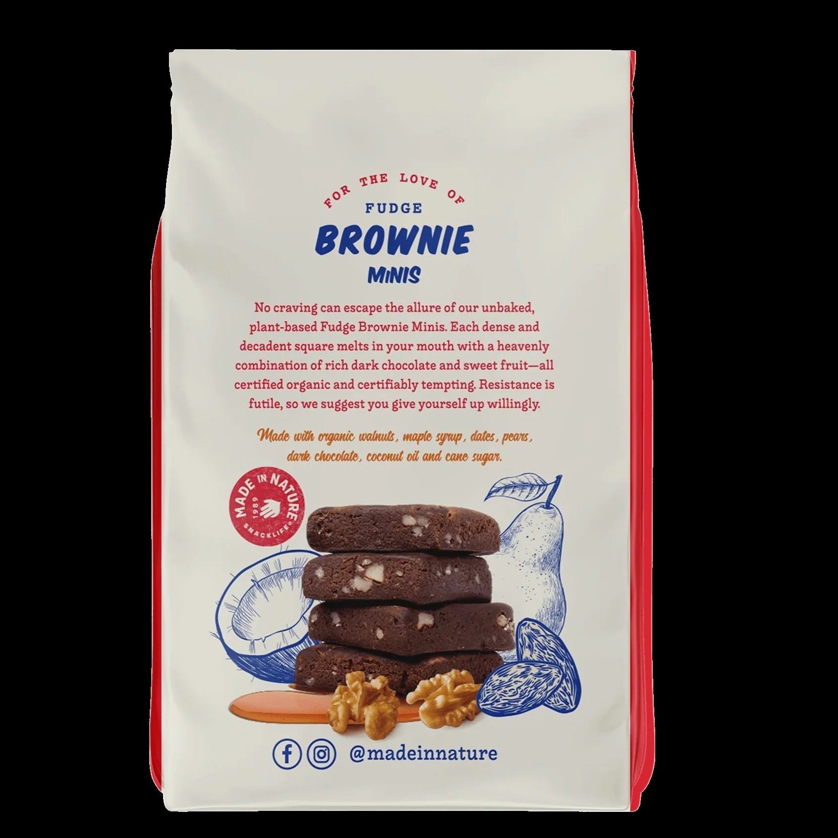 Maple Walnut Fudge Brownie Minis