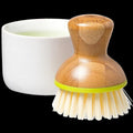 Soap Dispenser & Dish Brush Set - White
