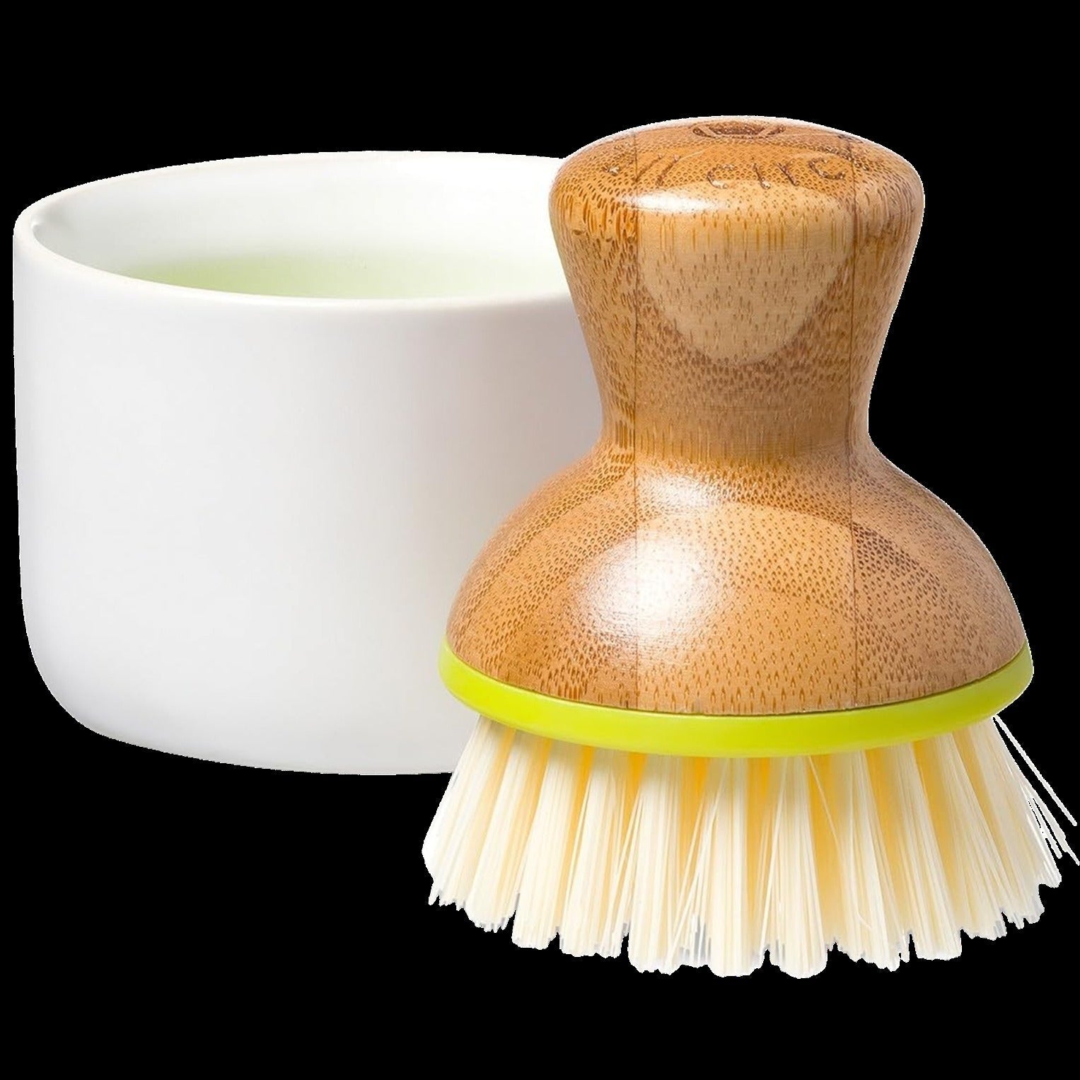 Soap Dispenser & Dish Brush Set - White