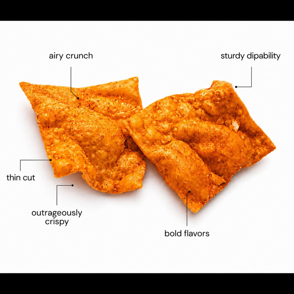 Kung Pao Flavored Wonton Crisps Snack