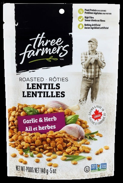Garlic Herb Crunchy Lentils
