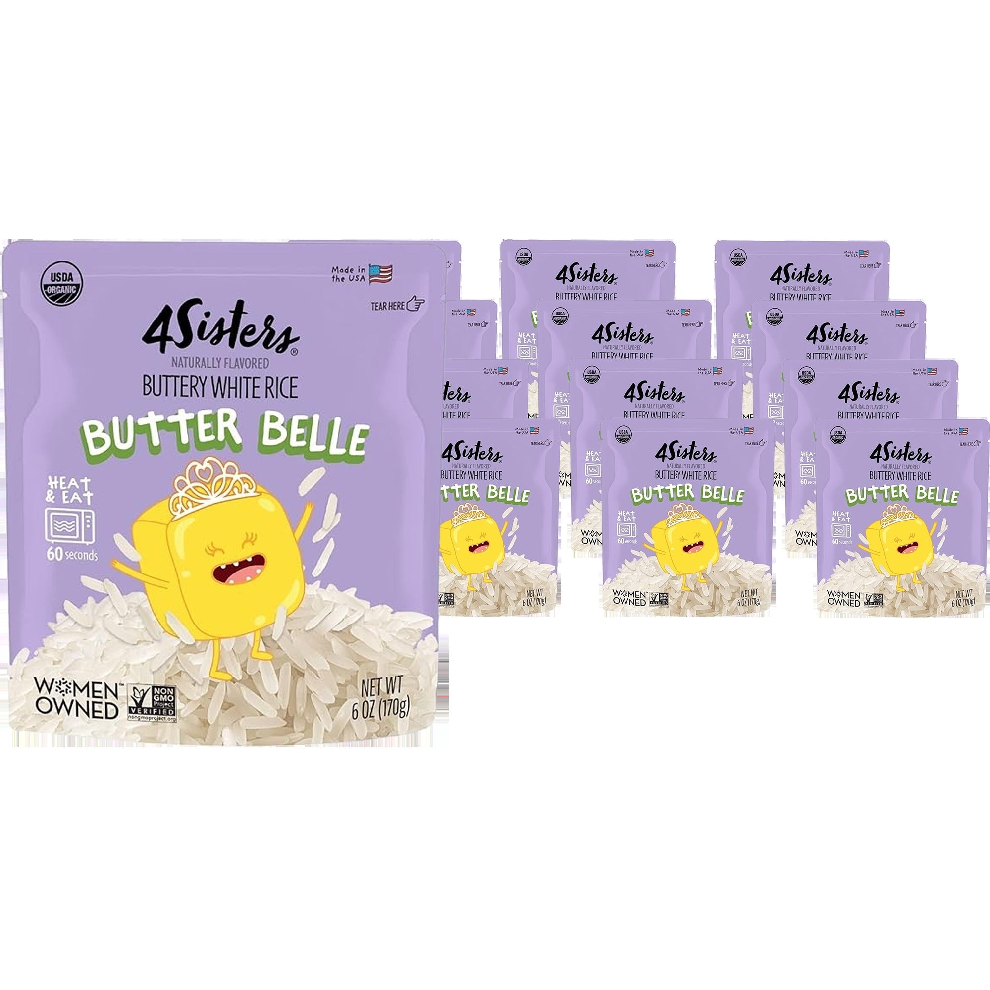 Organic White Buttery Rice RTE (12 Pack)