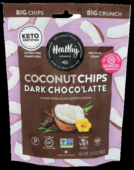 Dark Choco Latte Coconut Chips