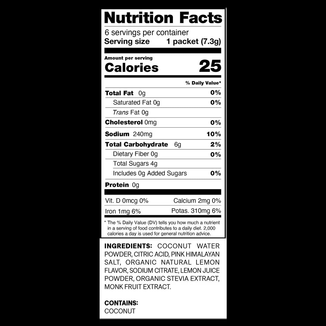 Electrolyte Drink Mix - Lemon (8 CT)