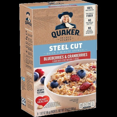 Cranberries And Blueberries Steel Cut Oatmeal (8 CT)