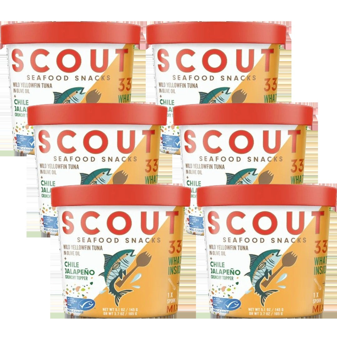 Chile Jalapeno Crunchy Topper Seafood Snack (6 Pack)