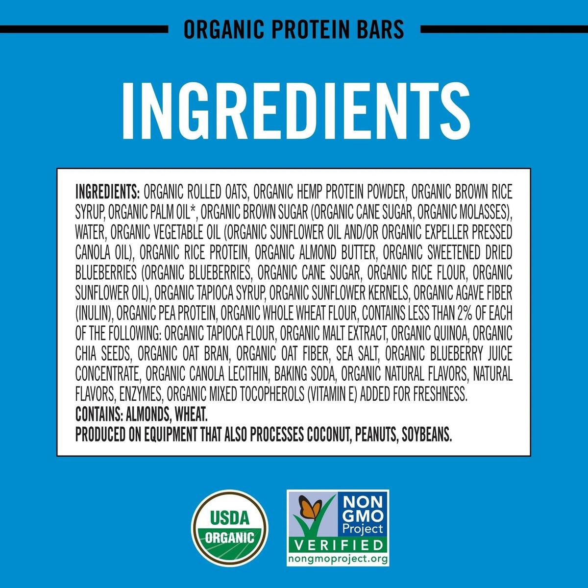 Organic Blueberry Almond Butter Protein Bars