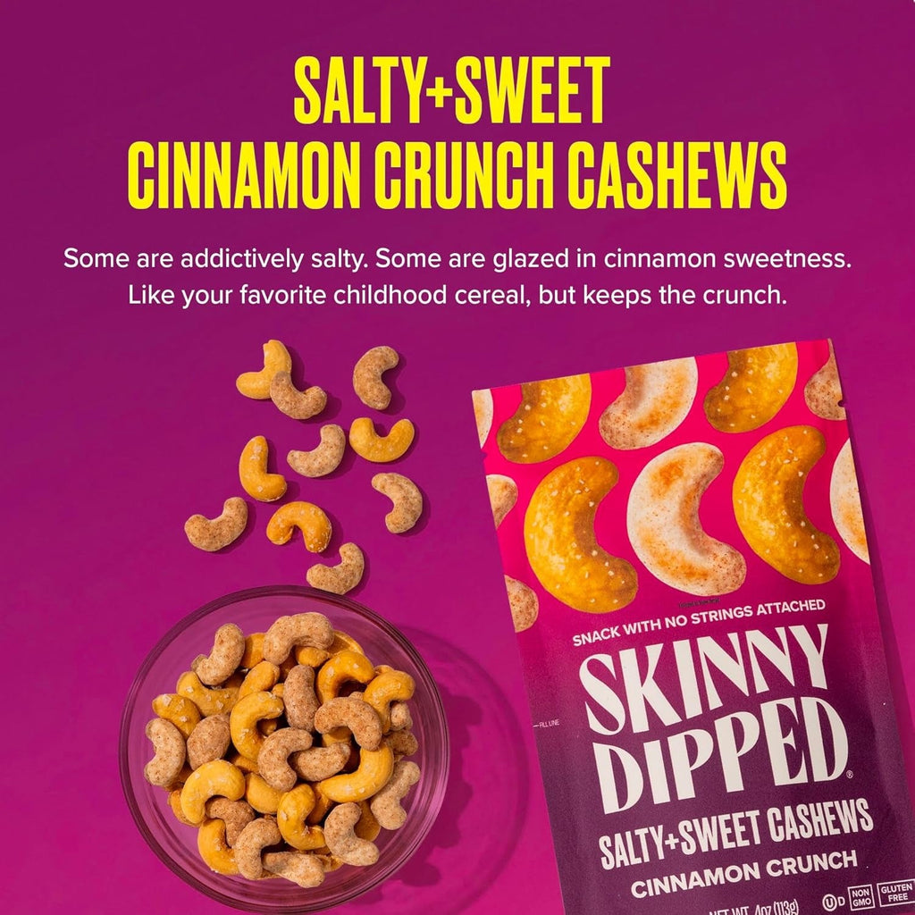 Salty & Sweet Cashews - Cinnamon Crunch