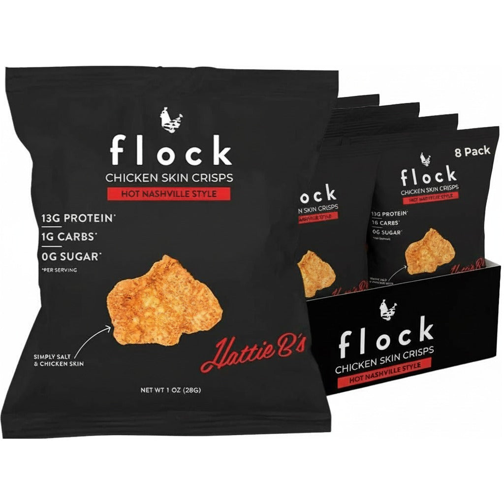 Hot Nashville Chicken Skin Crisps (8 Pack)