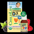 Organic Vitamin D3 Drops For Babies And Infants Natural Berry Flavor