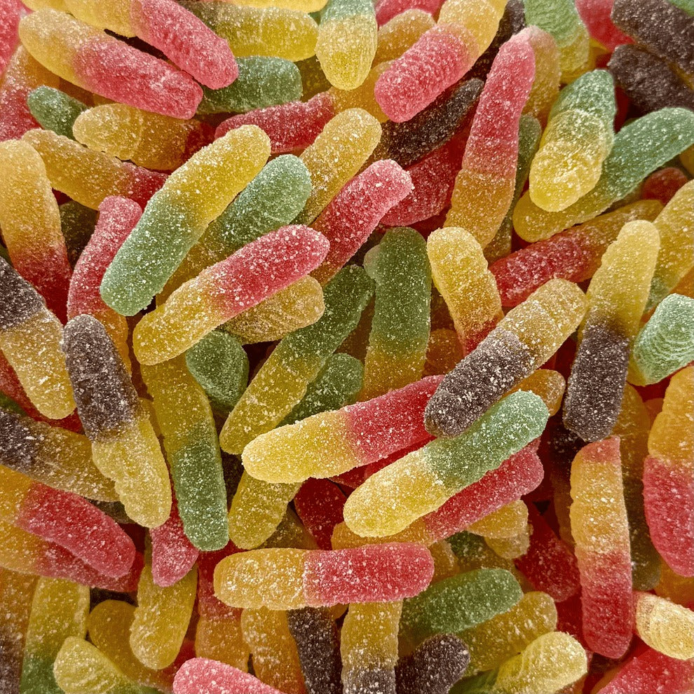 Sour Gummy Worms - Strawberry Lemon