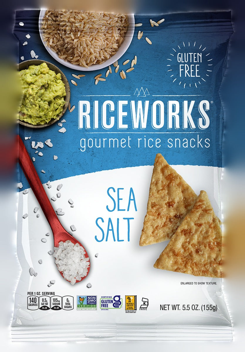 Riceworks Gourmet Rice Snacks - Sea Salt