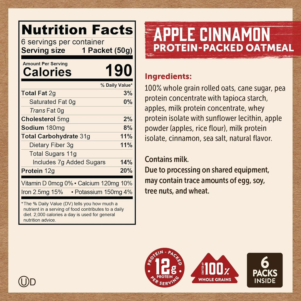 Apple Cinnamon Oatmeal (6 CT)