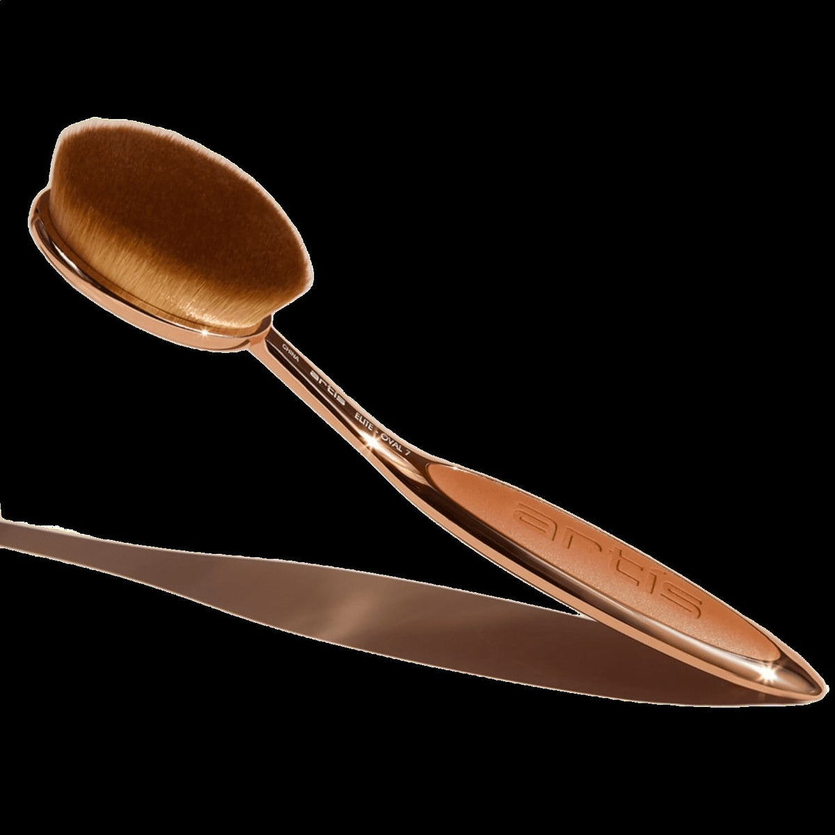 Elite Oval 7 Makeup Brush - Rose Gold