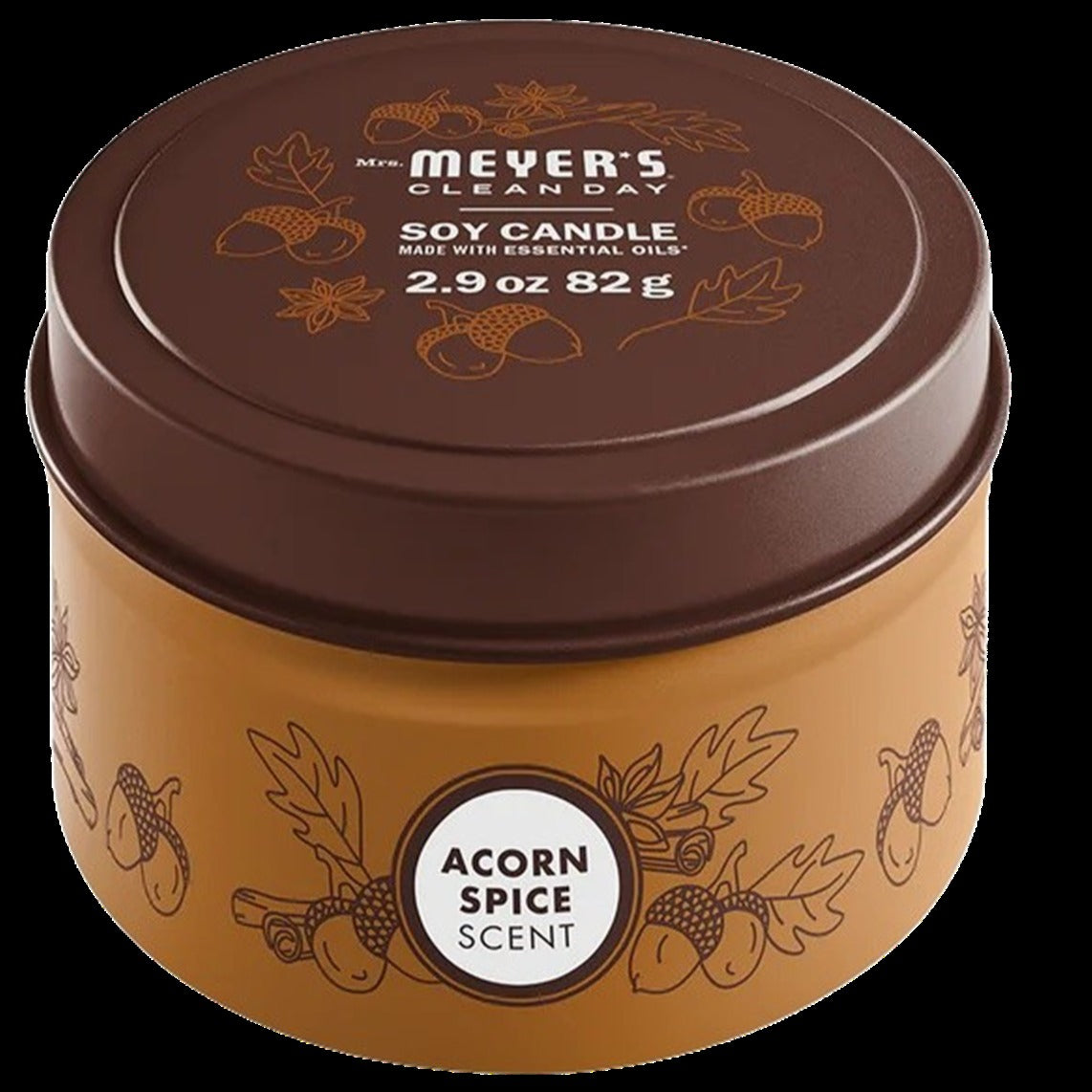 Soy Tin Candle Acorn Spice