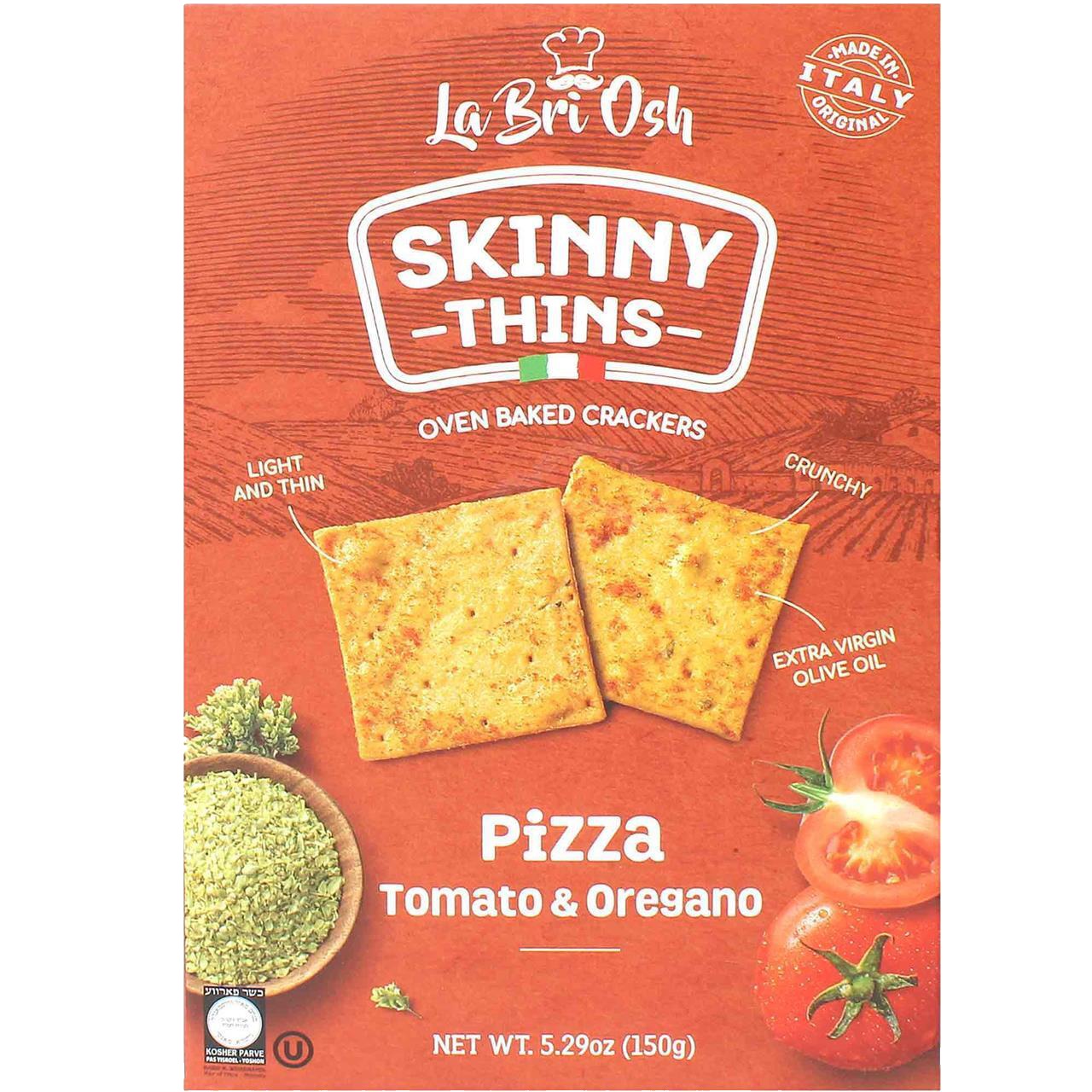 Skinny Thin Pizza - Tomato Oregano Crackers