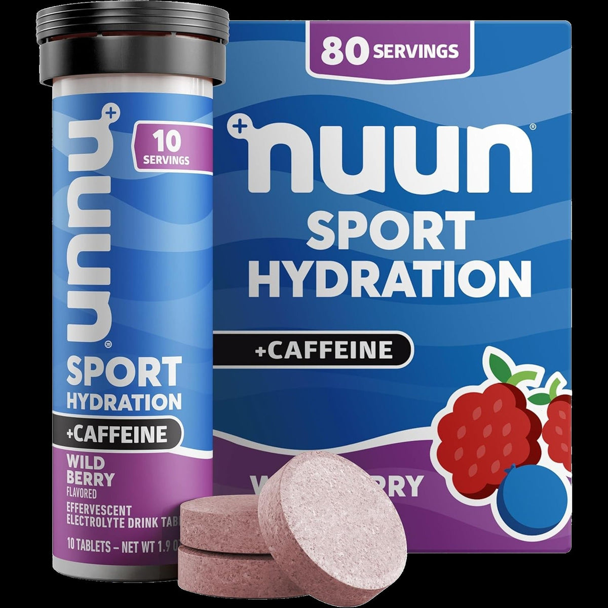 Sport + Caffeine Hydration Tablets - Wild Berry