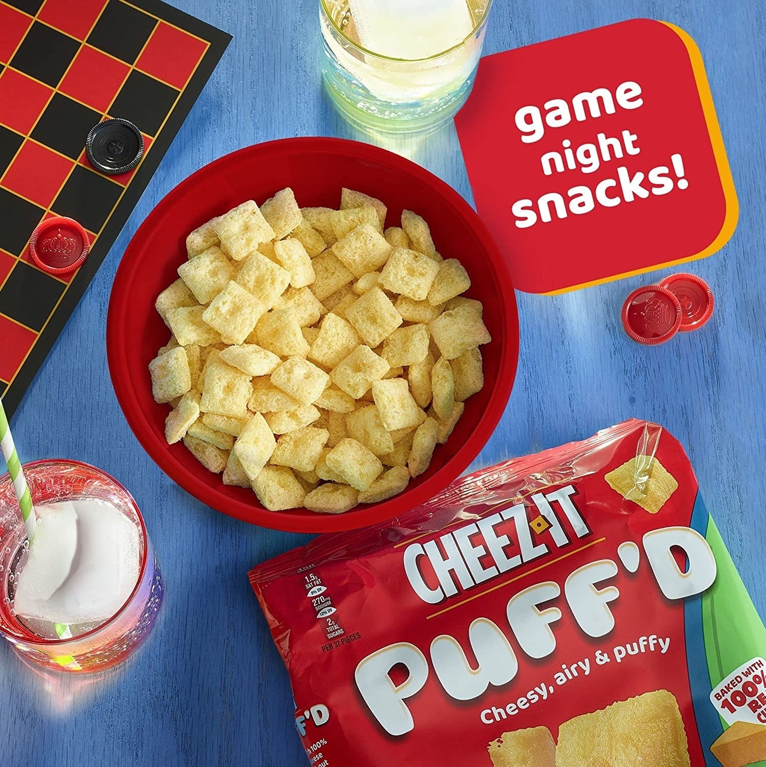 Puff'D White Cheddar Snack Crackers