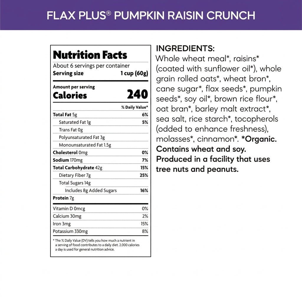 Pumpkin Raisin Crunch Cereal