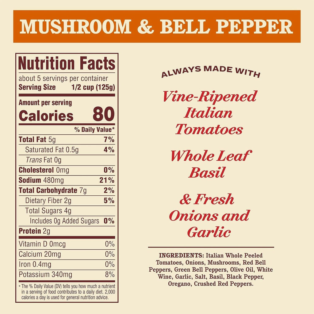 Mushroom & Bell Pepper Sauce