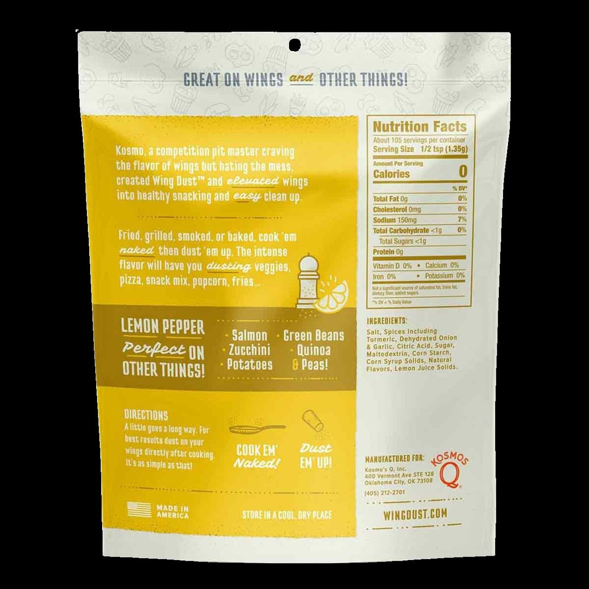 Wing Dust Lemon Pepper Seasoning