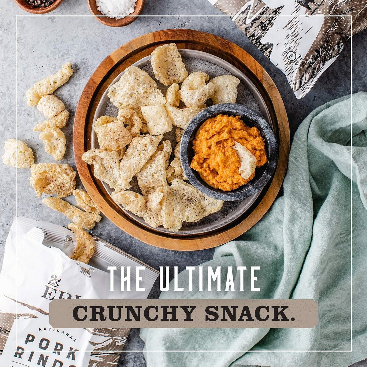Sea Salt & Pepper Pork Rinds