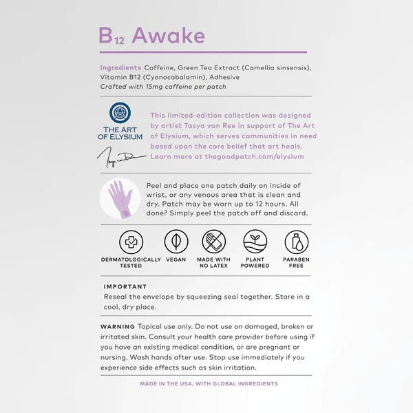 Art of Elysium Limited-Edition B12 Awake Patch (4 CT)