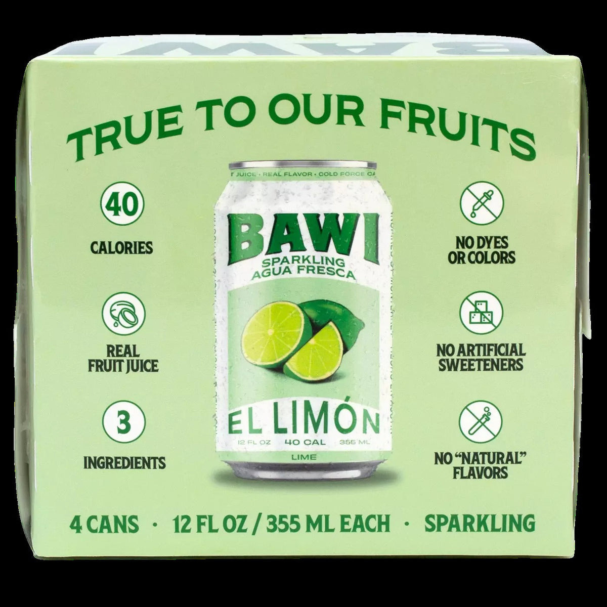 Sparkling Agua Fresca El Limon - Lime (4 Pack)