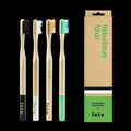 Fabulous Four Firm Bamboo Toothbrush (4 CT)