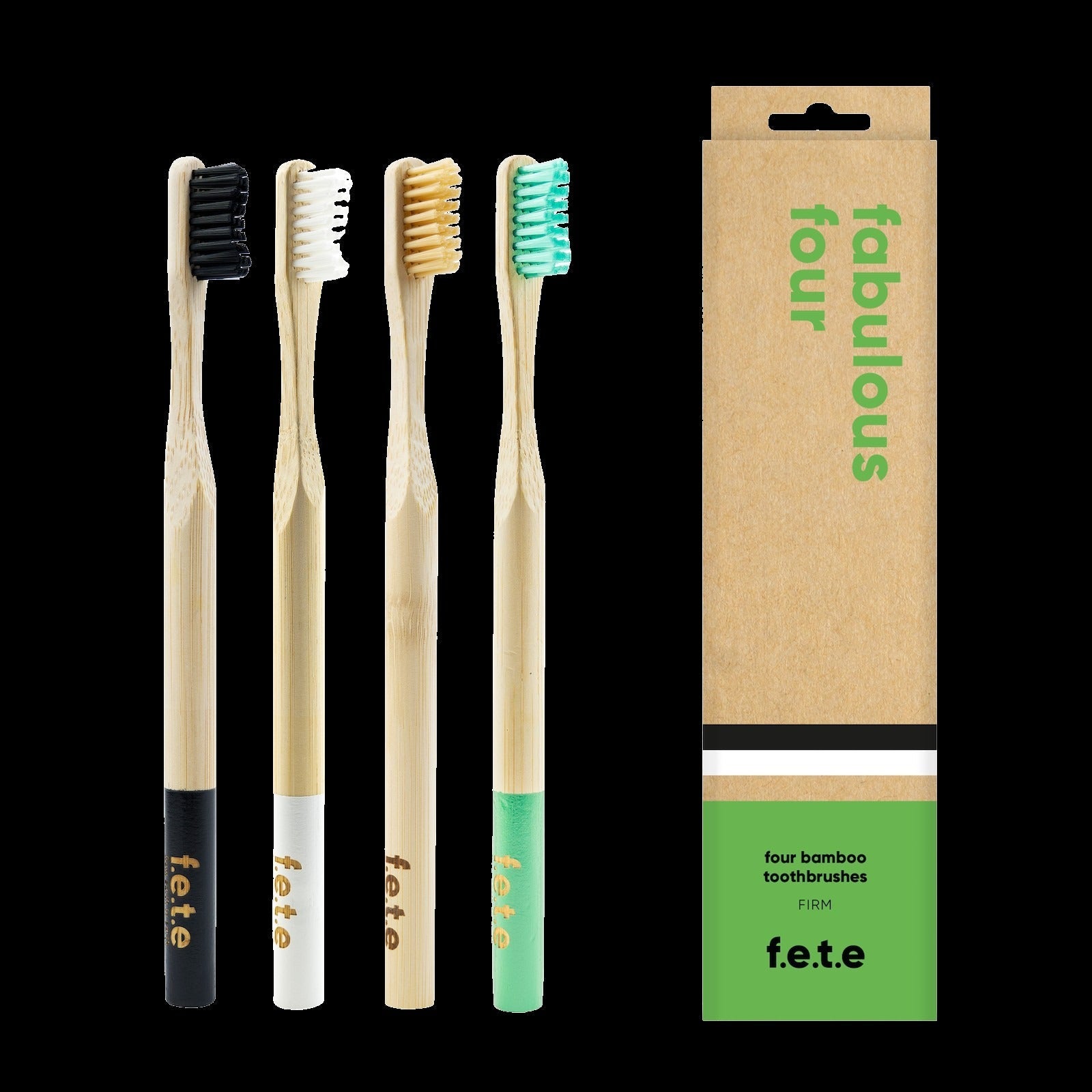 Fabulous Four Firm Bamboo Toothbrush (4 CT)