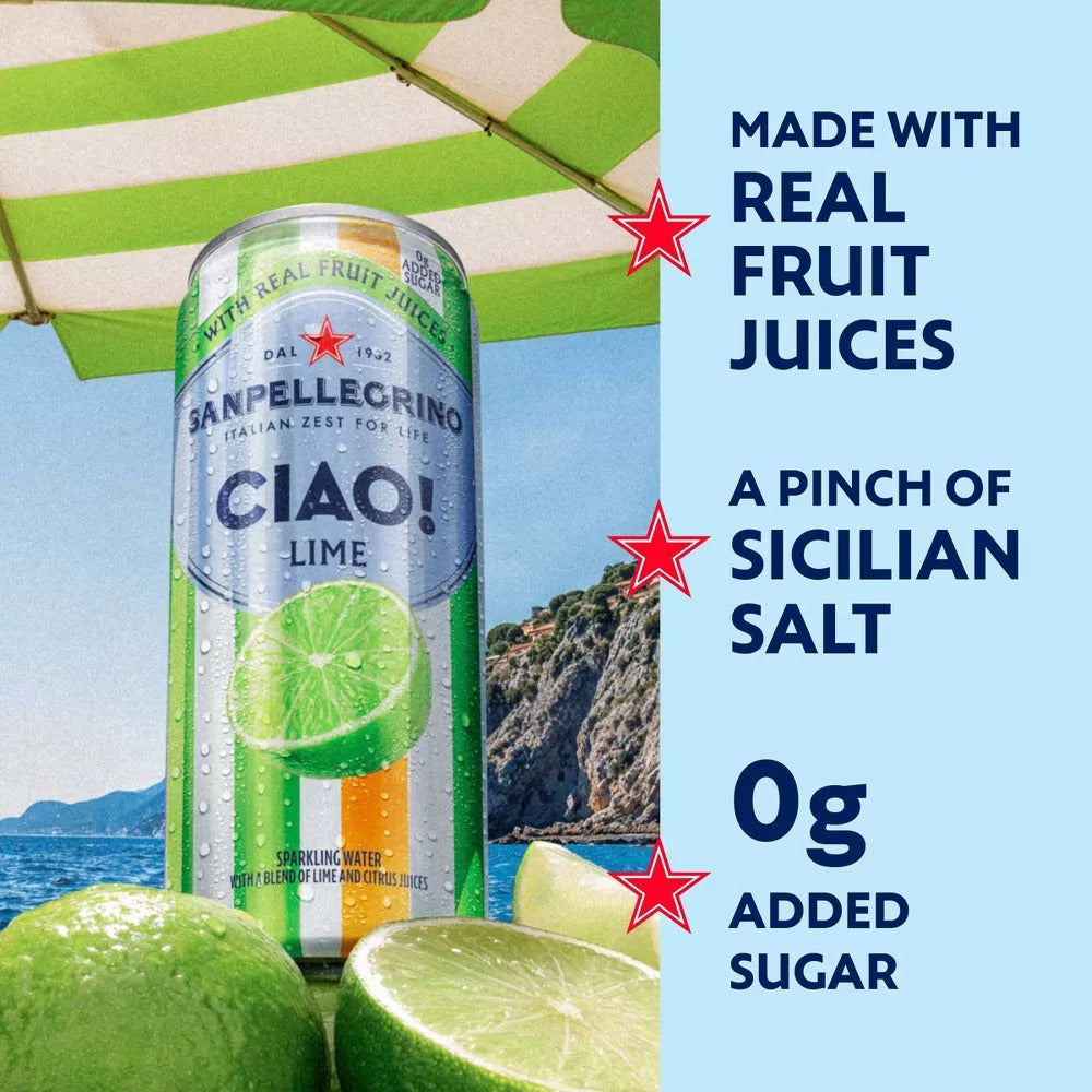 Ciao Lime Sparkling Water (6 Pack)