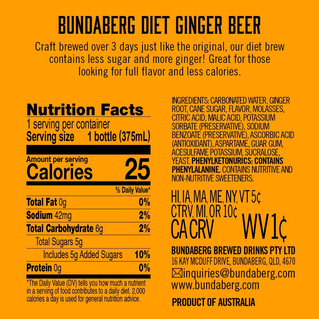 Diet Ginger Beer (4 Pack)