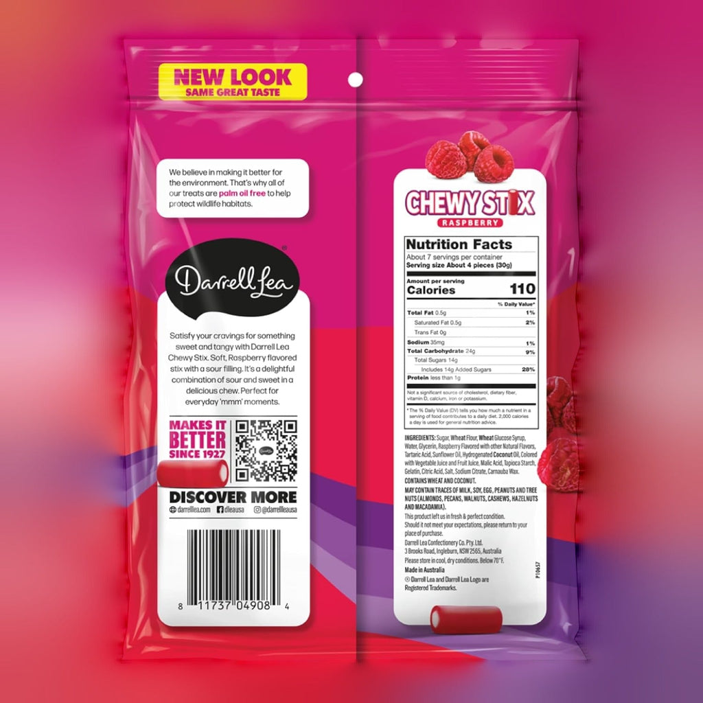 Raspberry Sour Candy Stix