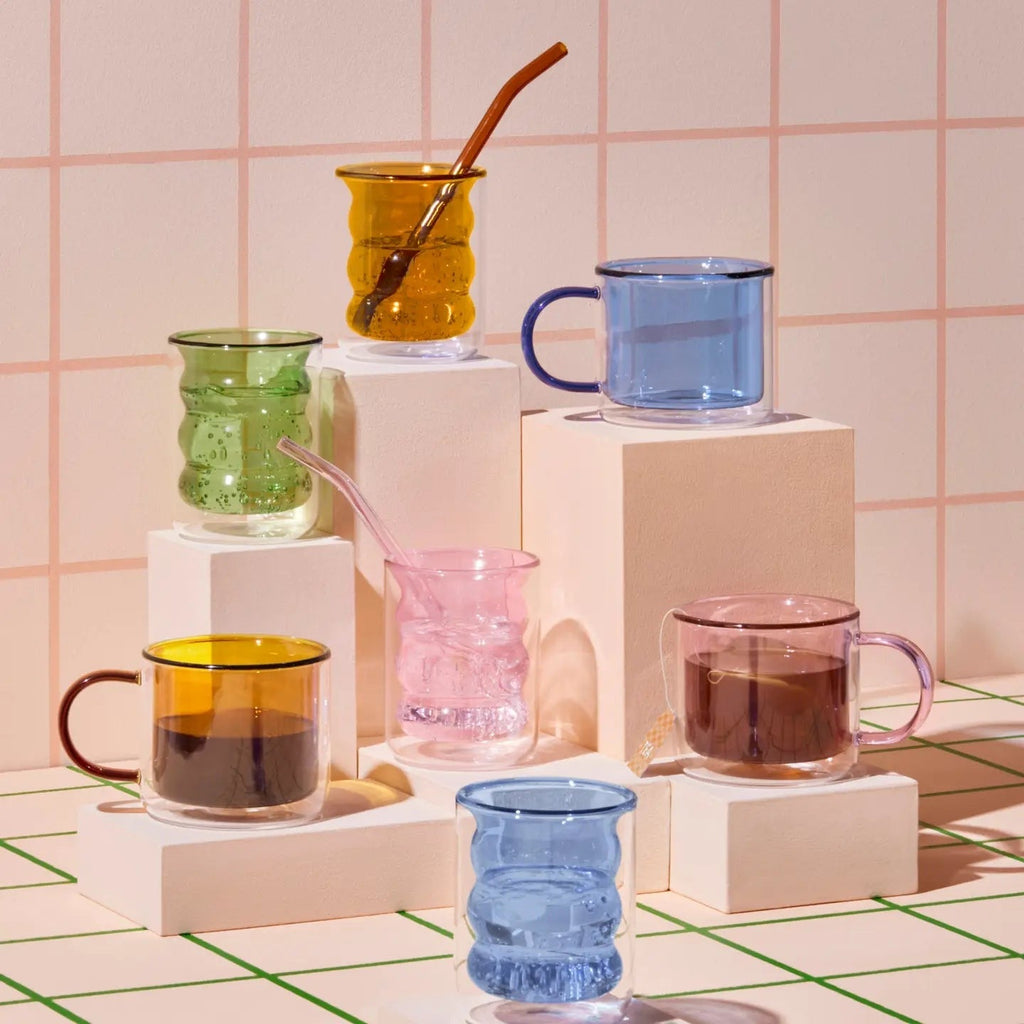 Double Wall Groovy Cup - Pink
